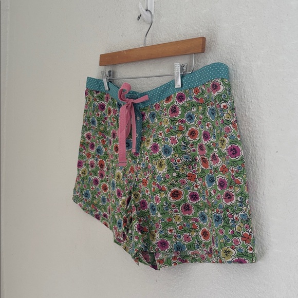 Boden 100% Cotton Floral Polka Dot Print Hotchpotch Shorts Size 16 NEW Cottage - Picture 2 of 12